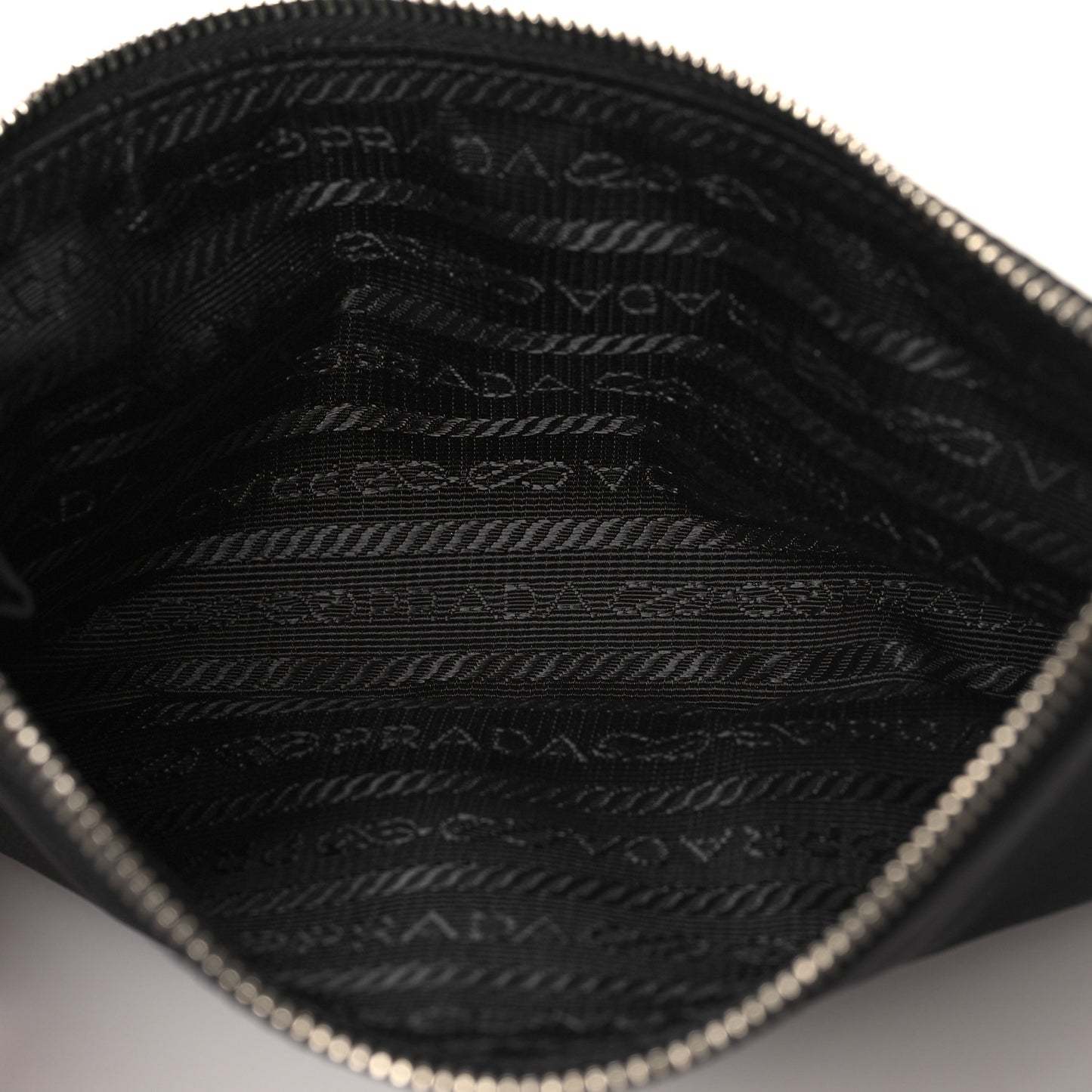 Nylon Vela Saffiano Medium Backpack Black