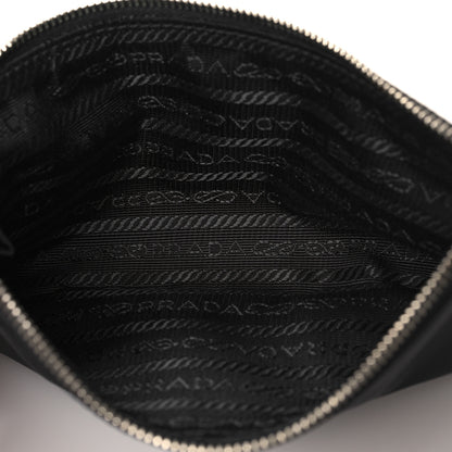 Prada Nylon Vela Saffiano Medium Backpack Black 7 of 11