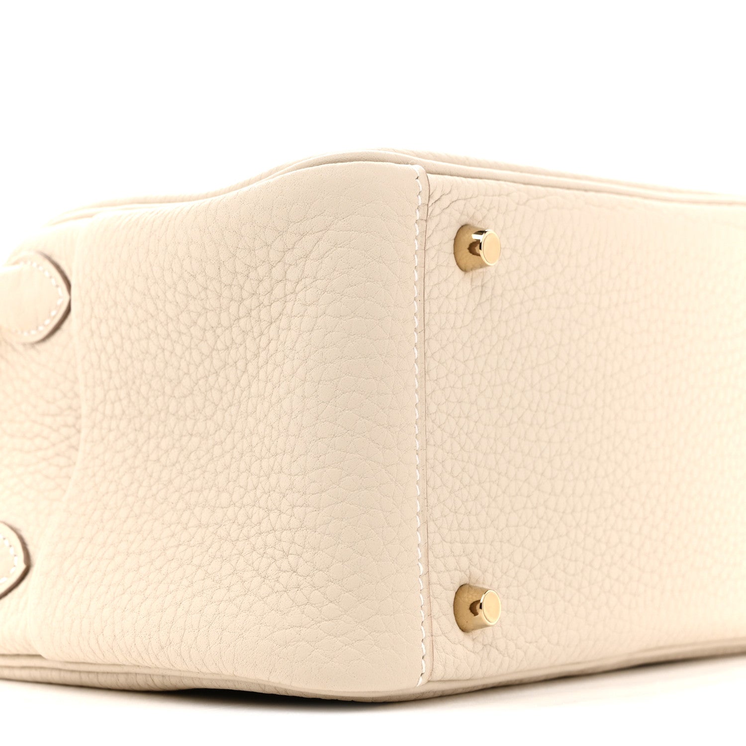 Hermes Taurillon Clemence Mini Lindy 20 Craie 9 of 11