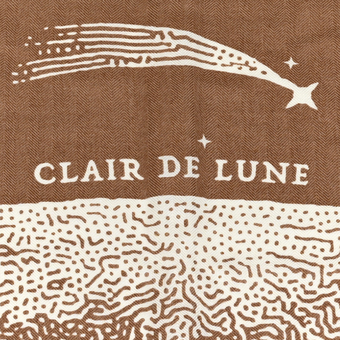 Silk Cashmere Clair De Lune Shawl 140 Camel White