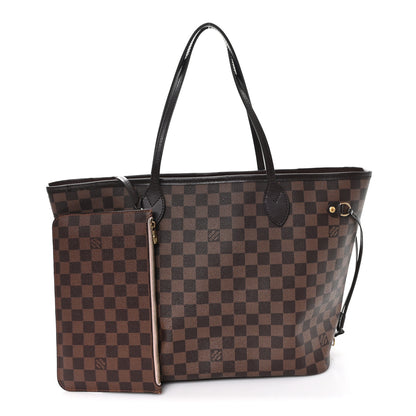 Louis Vuitton Damier Ebene Neo Neverfull MM Rose Ballerine 2 of 12