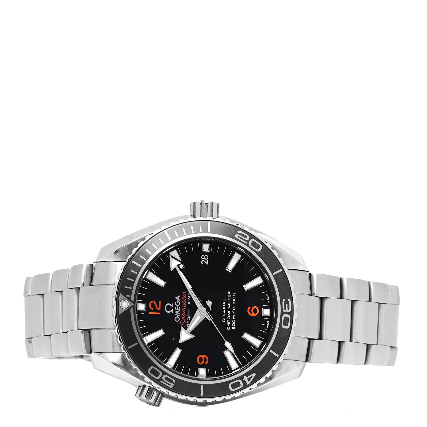 Omega Stainless Steel 42mm Seamaster Planet Ocean Co-Axial Automatic Watch Black 232.30.42.21.01.003 2 of 4