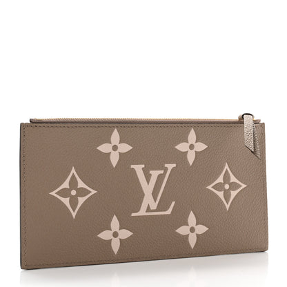 Louis Vuitton Empreinte Monogram Giant Pochette Felicie Zippered Insert Tourterelle Creme 3 of 6
