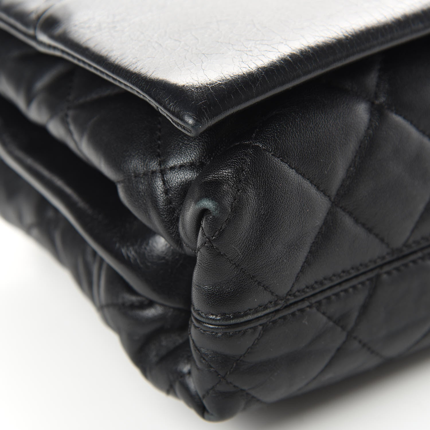 Chanel Calfskin Quilted Jumbo Soft Elegance Flap Black 9 of 16