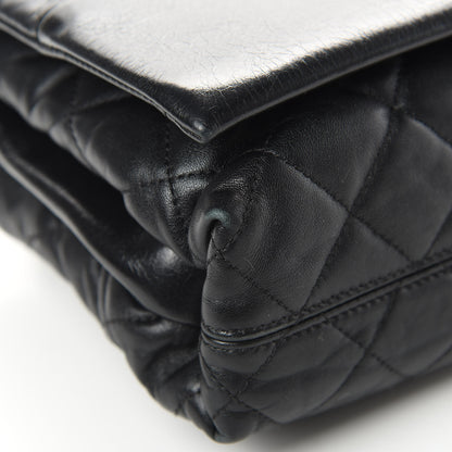 Chanel Calfskin Quilted Jumbo Soft Elegance Flap Black 9 of 16
