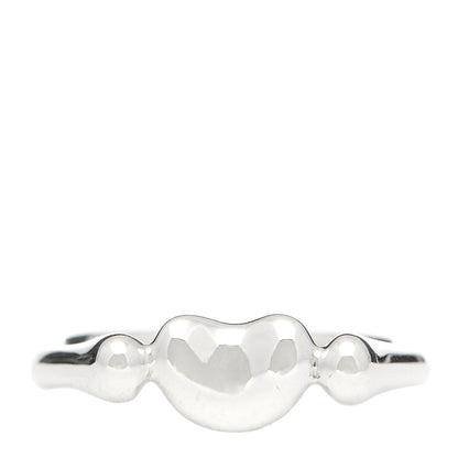 Tiffany Sterling Silver Elsa Peretti Bean Ring 53 6.5 1 of 5