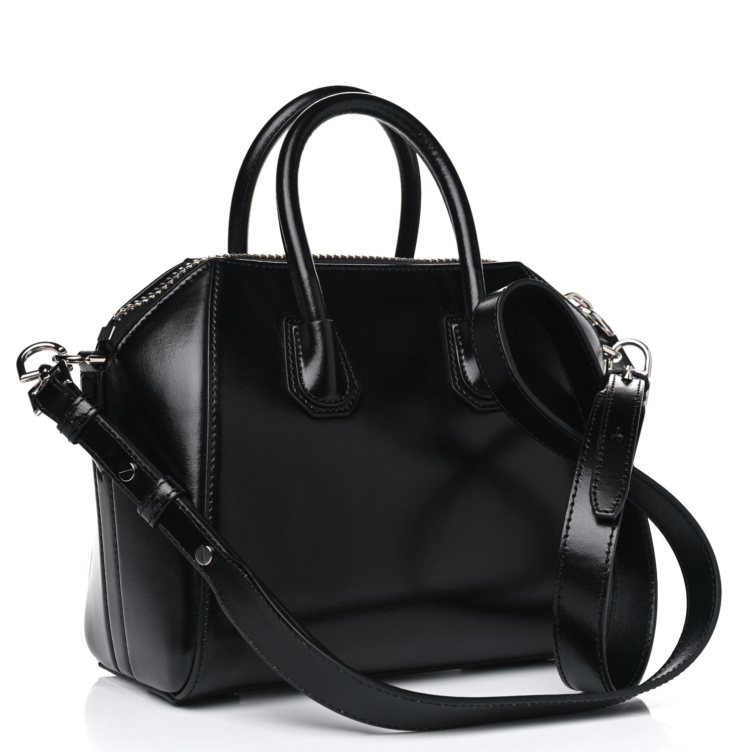 Givenchy Shiny Lord Calfskin Mini Antigona Black 2 of 4