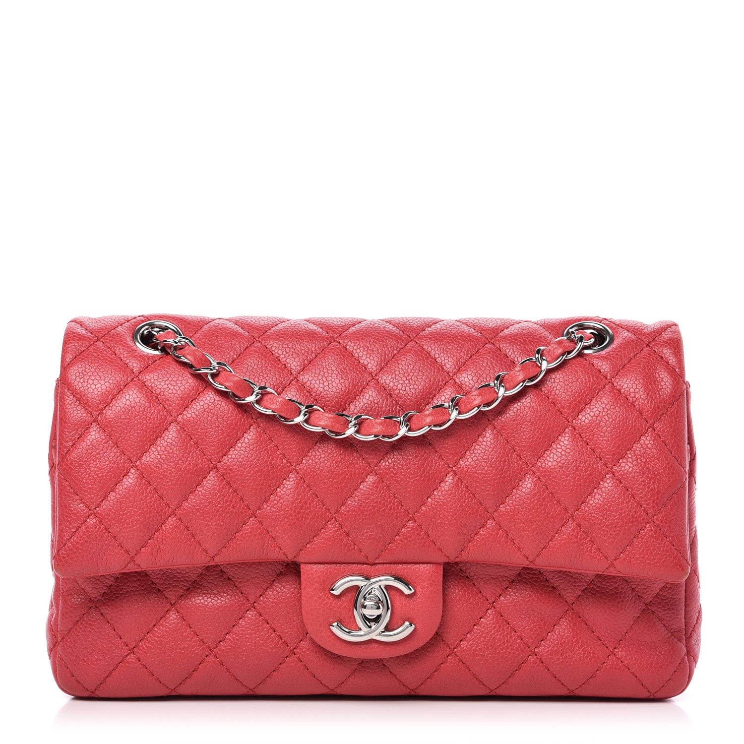 Chanel Caviar Quilted Medium Double Flap Red 1 of 11
