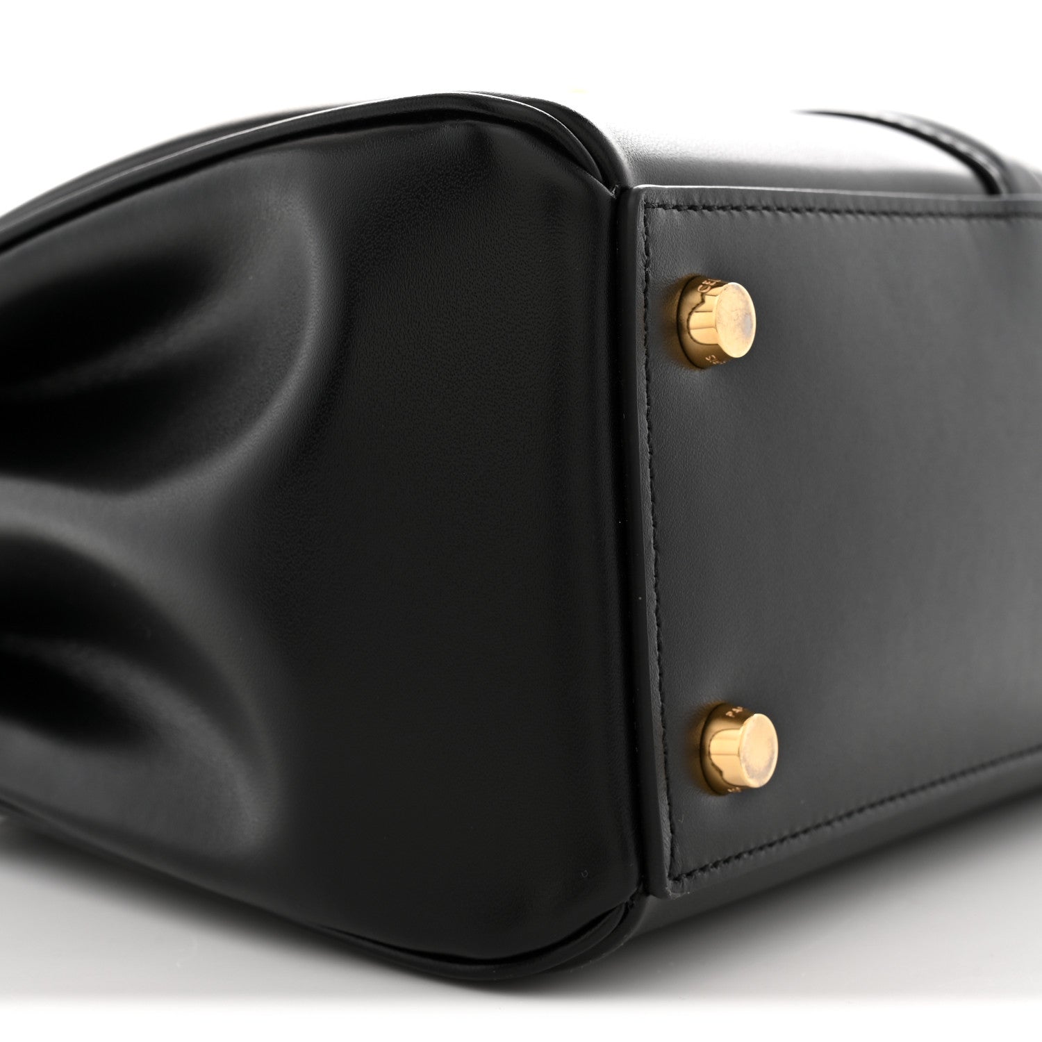 Celine Satinated Calfskin Small 16 Top Handle Bag Black 9 of 10