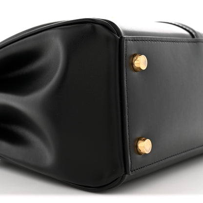 Celine Satinated Calfskin Small 16 Top Handle Bag Black 9 of 10