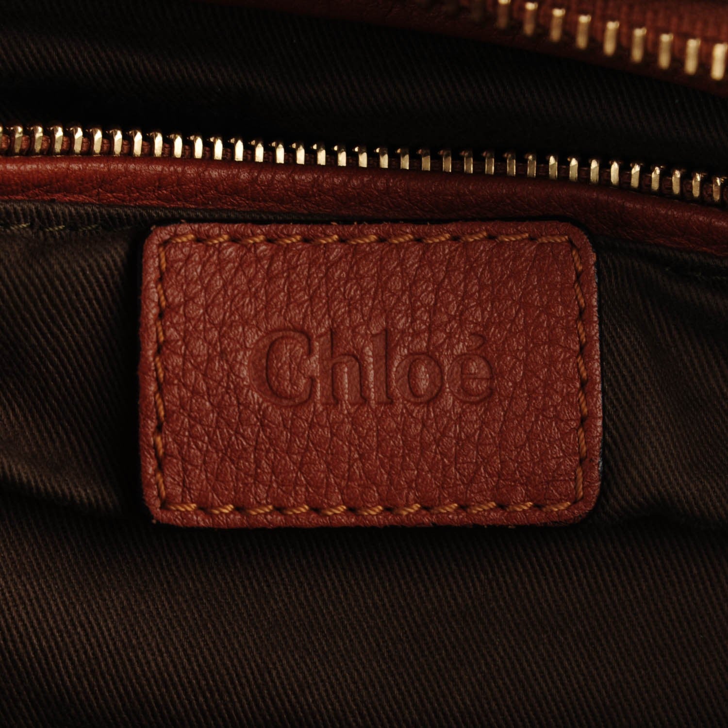 Chloe Calfskin Medium Marcie Satchel Tan 8 of 11