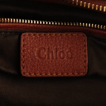 Chloe Calfskin Medium Marcie Satchel Tan 8 of 11