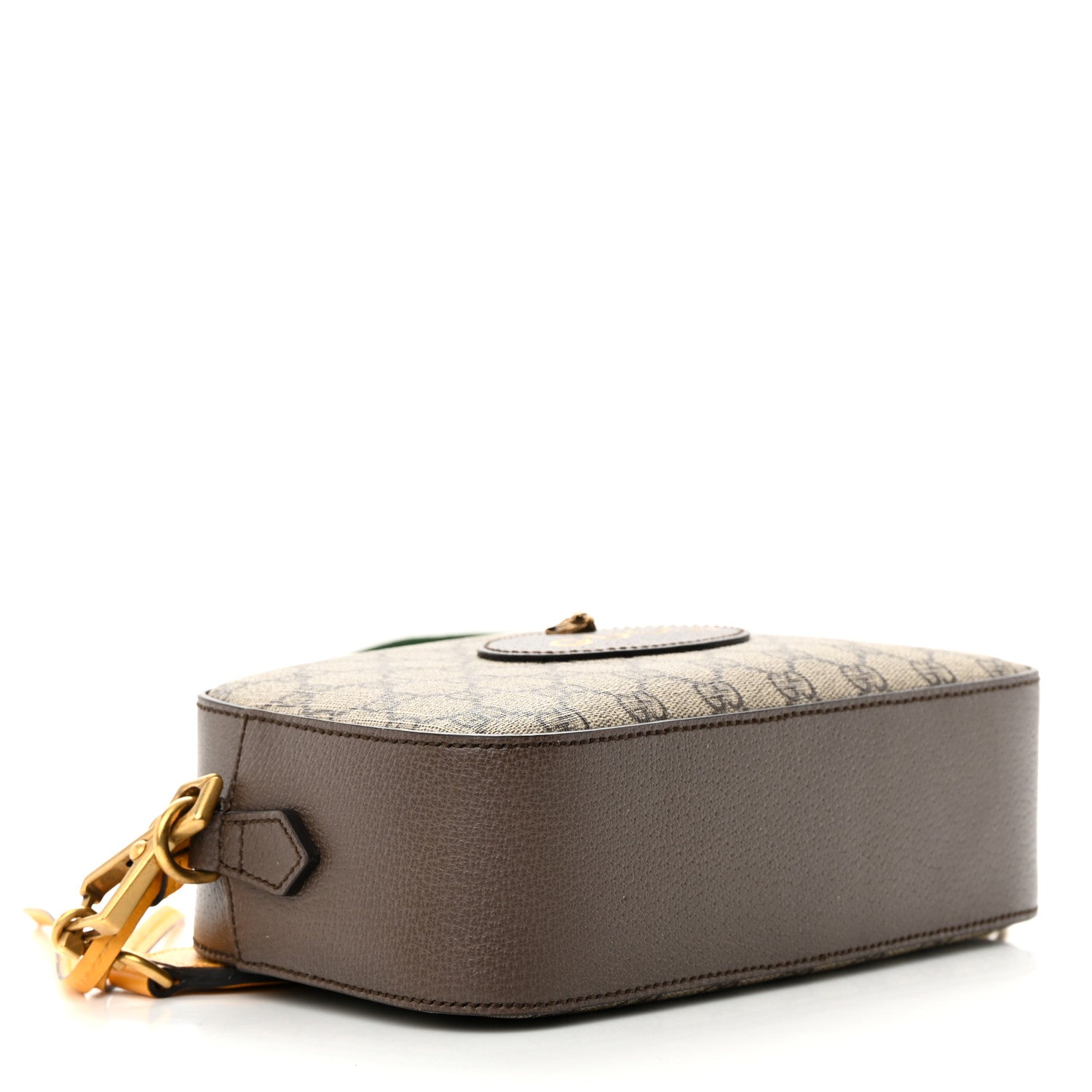 Gucci GG Supreme Monogram Web Neo Vintage Shoulder Bag Beige New Acero Crop 4 of 14