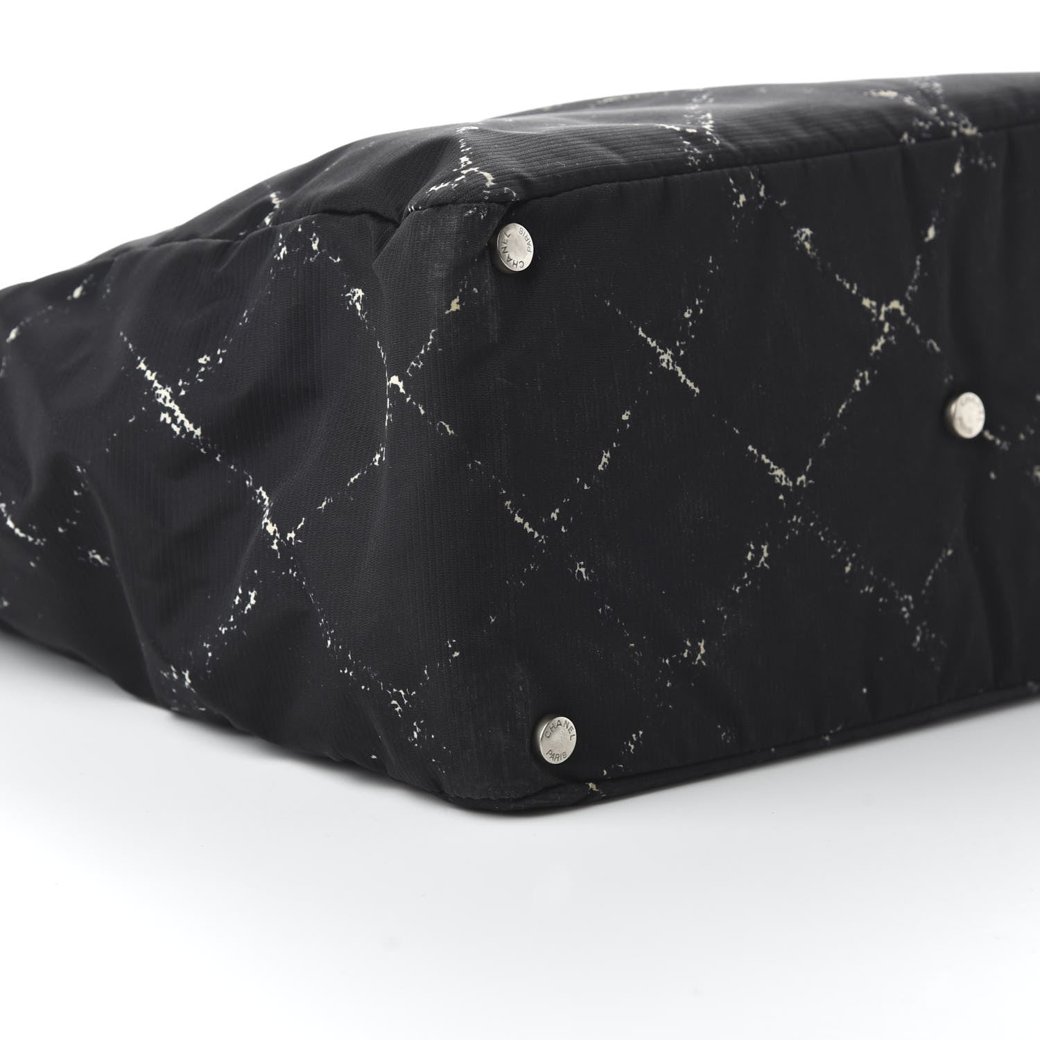 Chanel Nylon Travel Duffel Bag Black 6 of 10