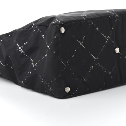 Chanel Nylon Travel Duffel Bag Black 6 of 10