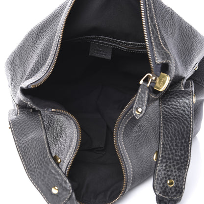 Gucci Pebbled Calfskin Medium Pelham Hobo Black 5 of 10