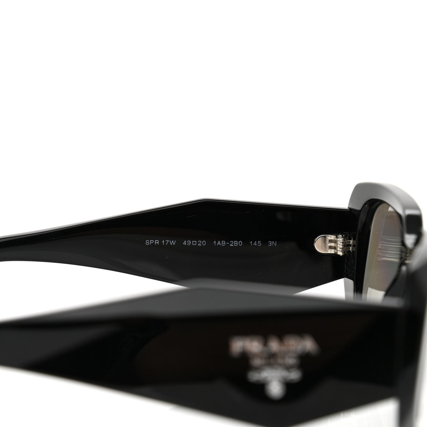 Acetate Symbole Sunglasses SPR 17W Black