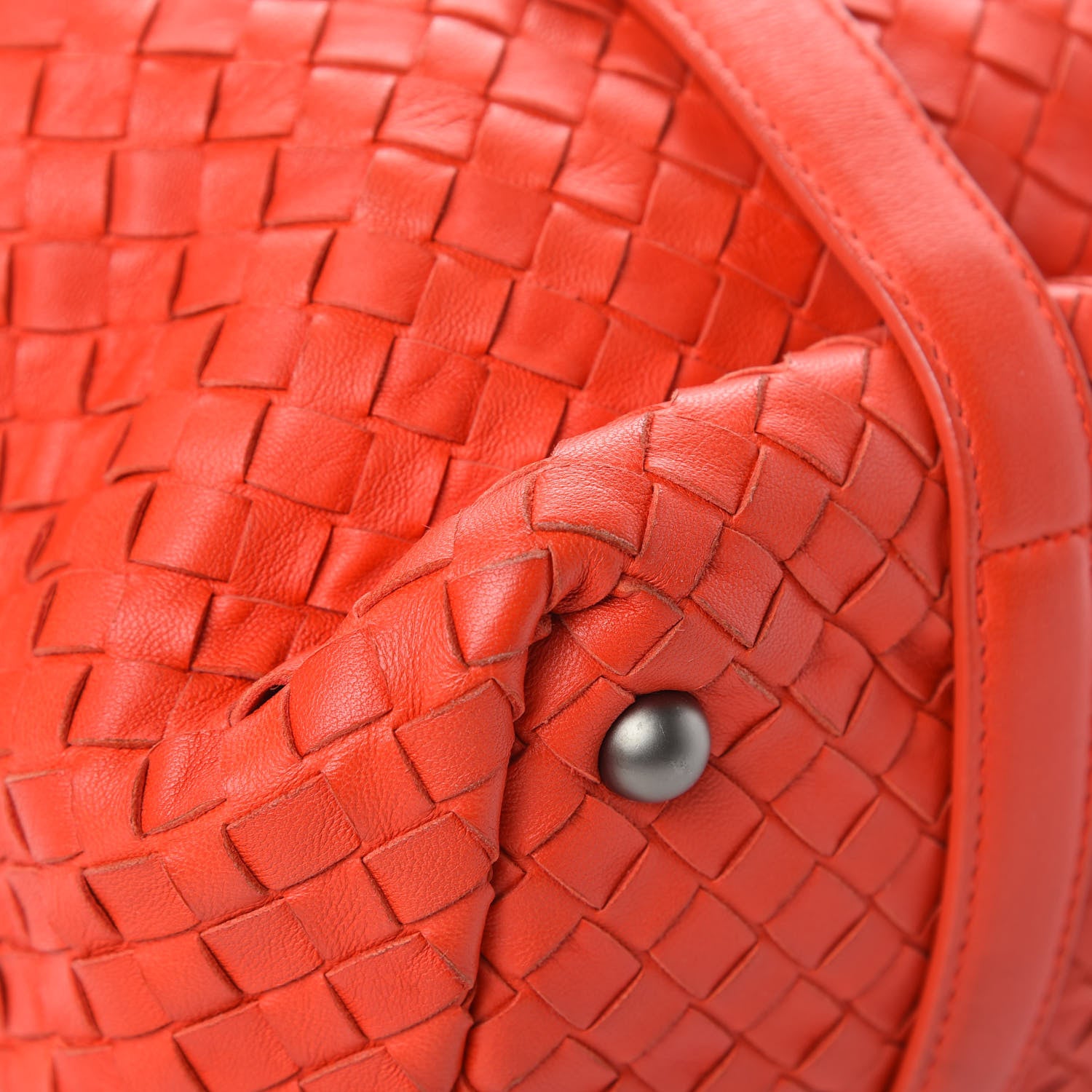 Bottega Veneta Nappa Intrecciato Montaigne Rings Satchel Red 12 of 15