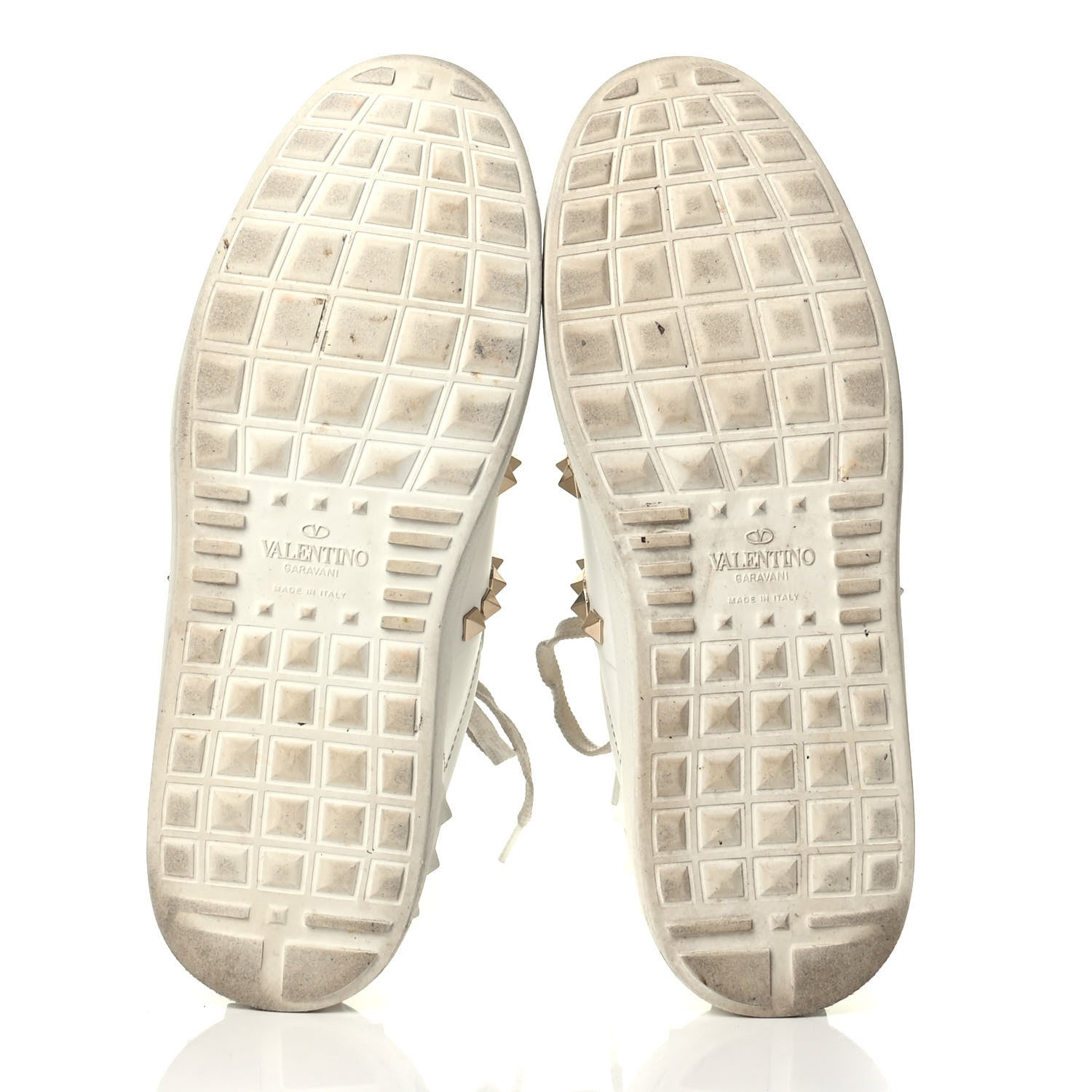 Valentino Garavani Calfskin Rockstud Untitled Open Sneakers 37.5 White 4 of 8