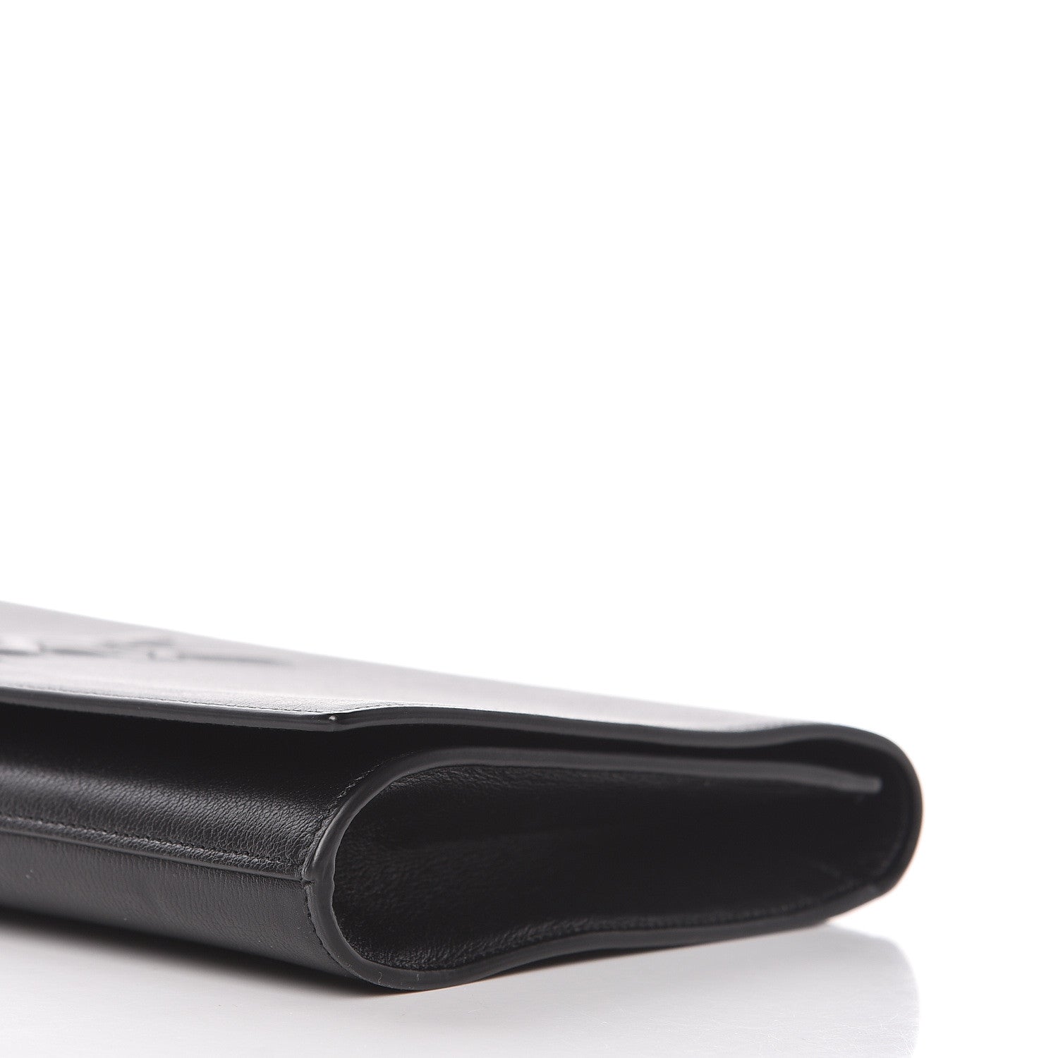 Saint Laurent Calfskin Monogram Large Belle De Jour Clutch Black 10 of 12