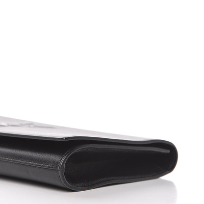 Saint Laurent Calfskin Monogram Large Belle De Jour Clutch Black 10 of 12