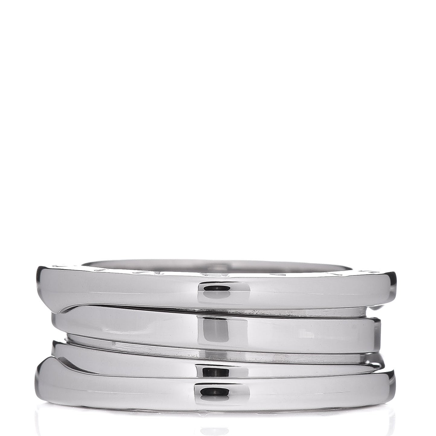 18K White Gold B.Zero1 Two-Band Ring 50 5.25