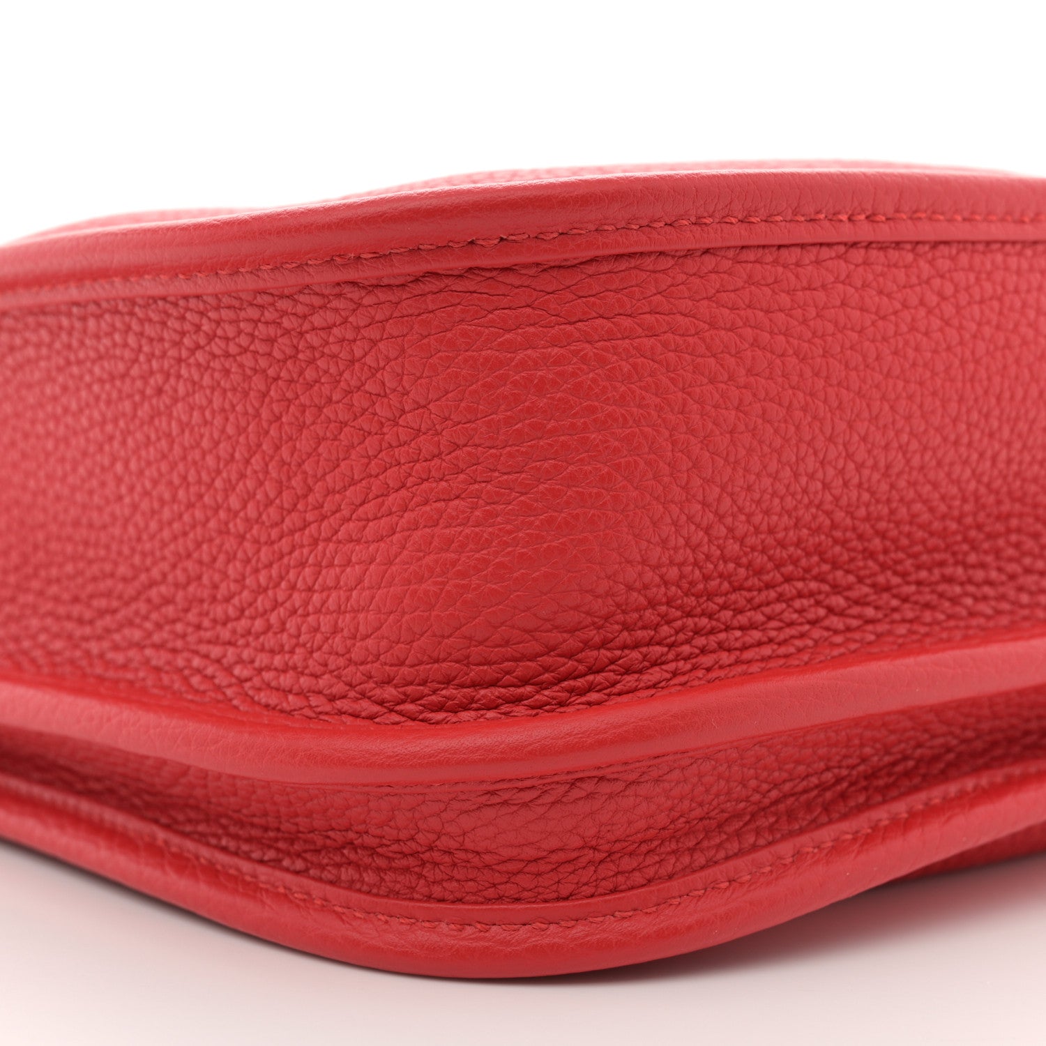 Hermes Taurillon Clemence EVELYNE III PM Rouge Tomate 9 of 11