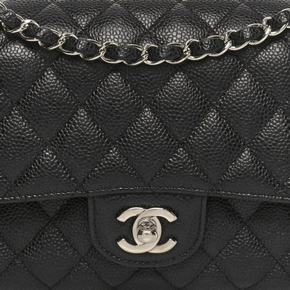 Chanel Caviar Quilted Medium Double Flap Black 8 of 11