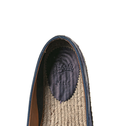 Christian Louboutin Denim Tie Dye Punk Mens Nanou Orlato Flat Espadrilles 41 Multicolor 6 of 7