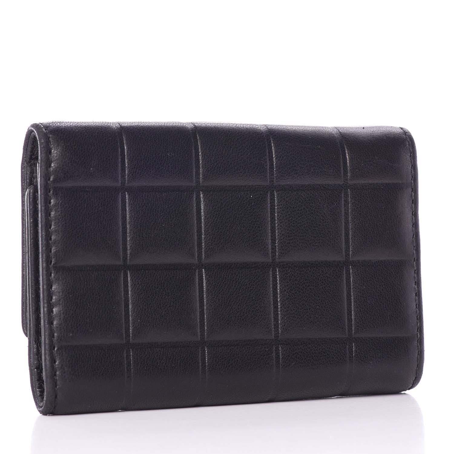 Chanel Lambskin Chocolate Bar 6 Key Holder Blue 2 of 9