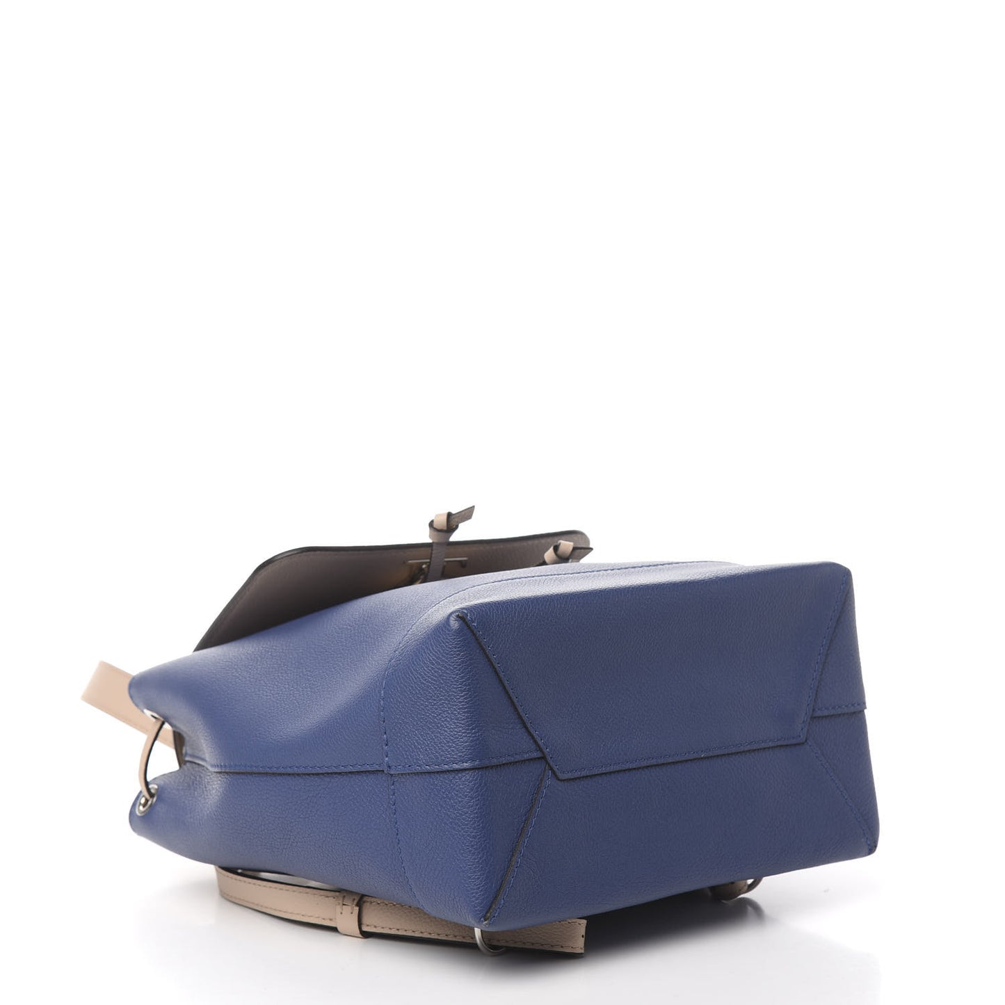 Calfskin Lockme Backpack Denim