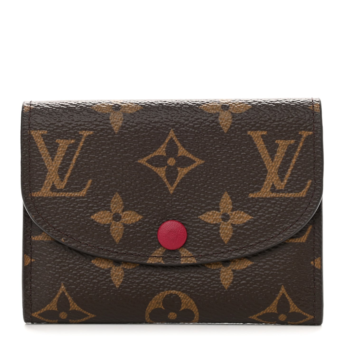 Monogram Rosalie Coin Purse Fuchsia