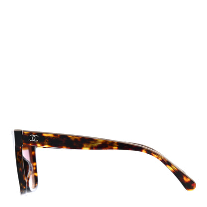 Chanel Acetate Logo Shield Sunglasses 5418 Tortoise 2 of 10