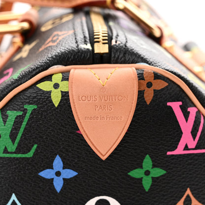 Louis Vuitton Monogram Multicolor Speedy 30 Black 6 of 10