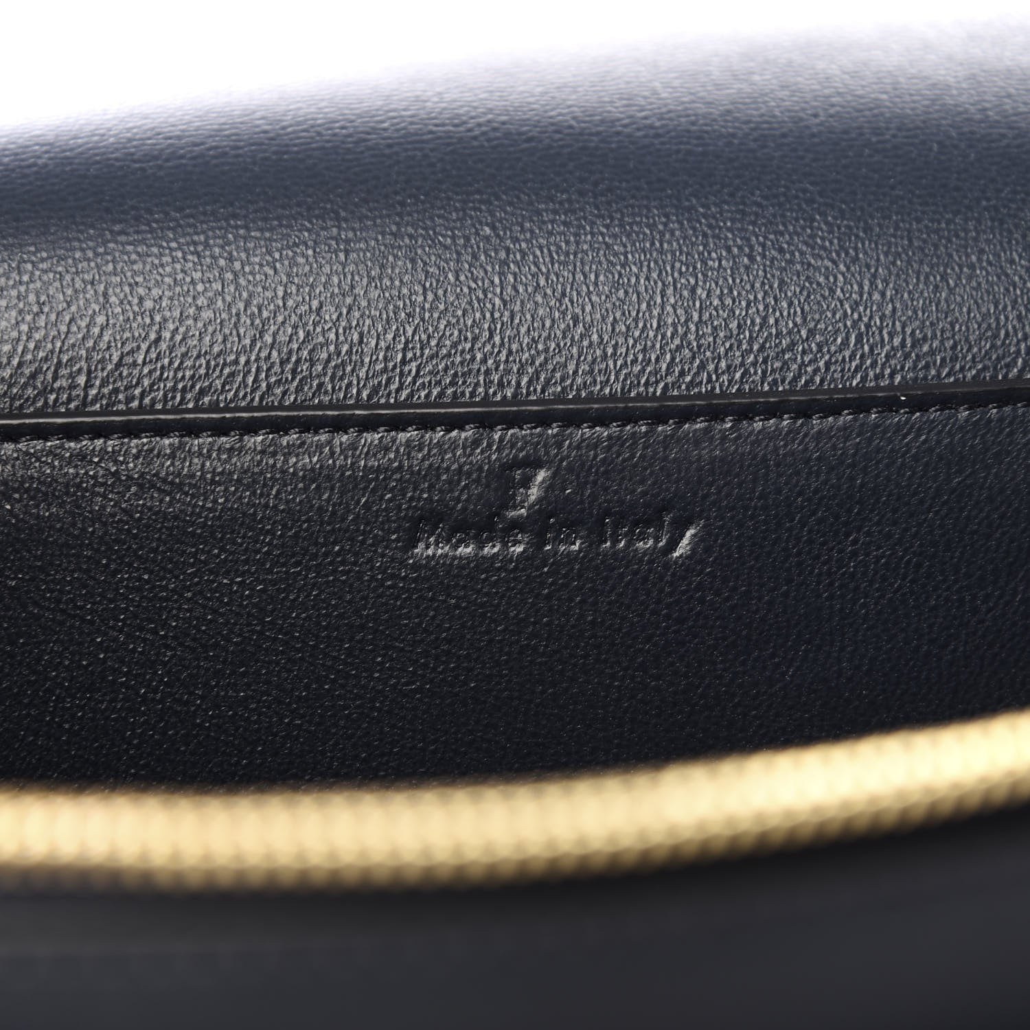 Celine Shiny Smooth Calfskin Medium Frame Shoulder Bag Dark Navy Claycourt 7 of 8