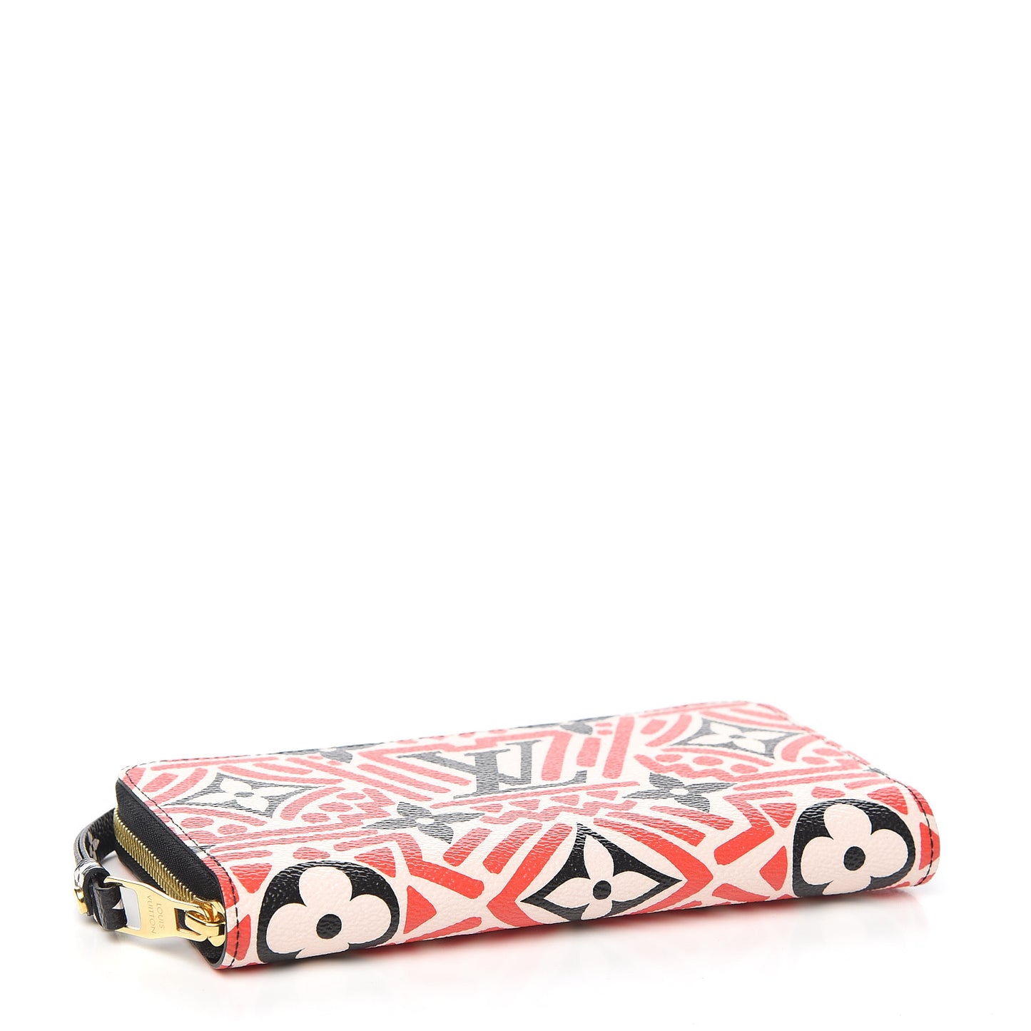 Monogram Giant Crafty Zippy Wallet Creme Rouge Black