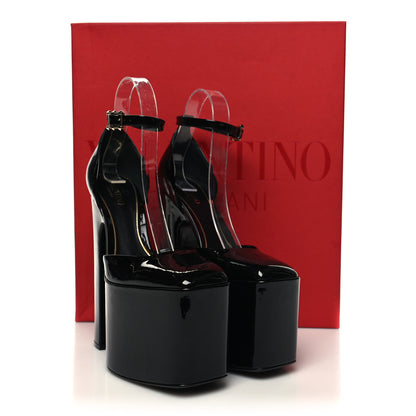Valentino Garavani Patent DiscoBox 80/180mm Platform Pumps 37 Black 9 of 9