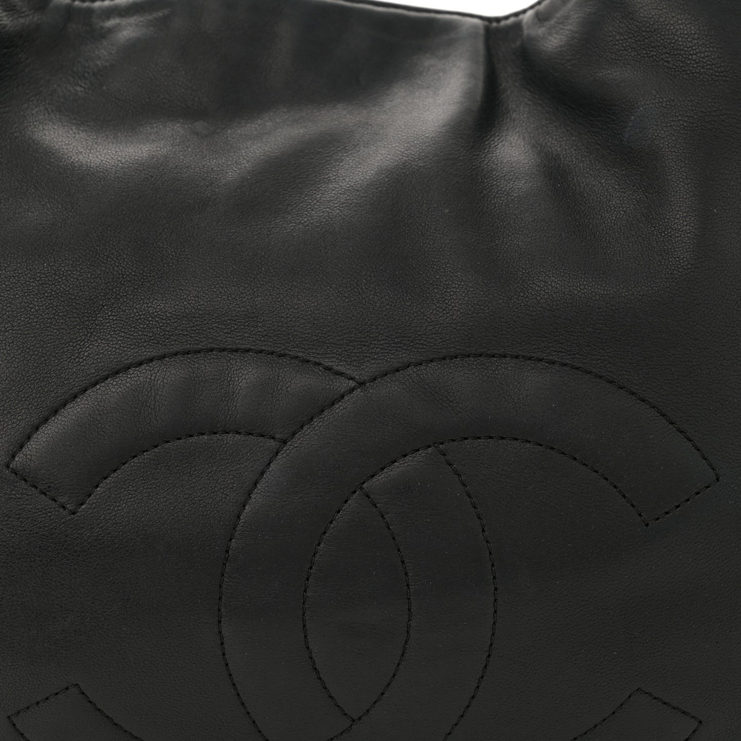 Lambskin Soft and Chain Small Hobo Black