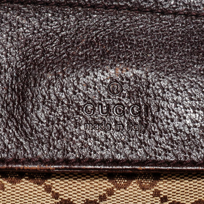 Gucci GG Monogram Web Double Pocket Belt Bag Dark Brown 8 of 9