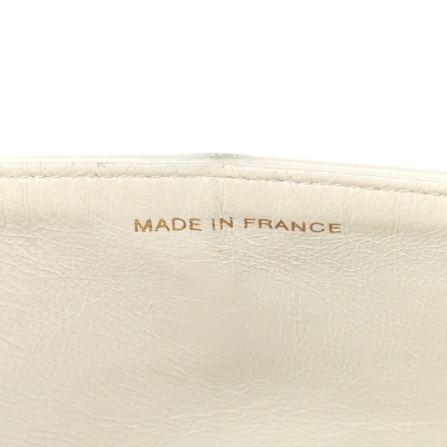 Lambskin Quilted Small Double Flap White