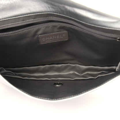 Chanel Vinyl Large Ice Cube Flap Silver 5 of 11