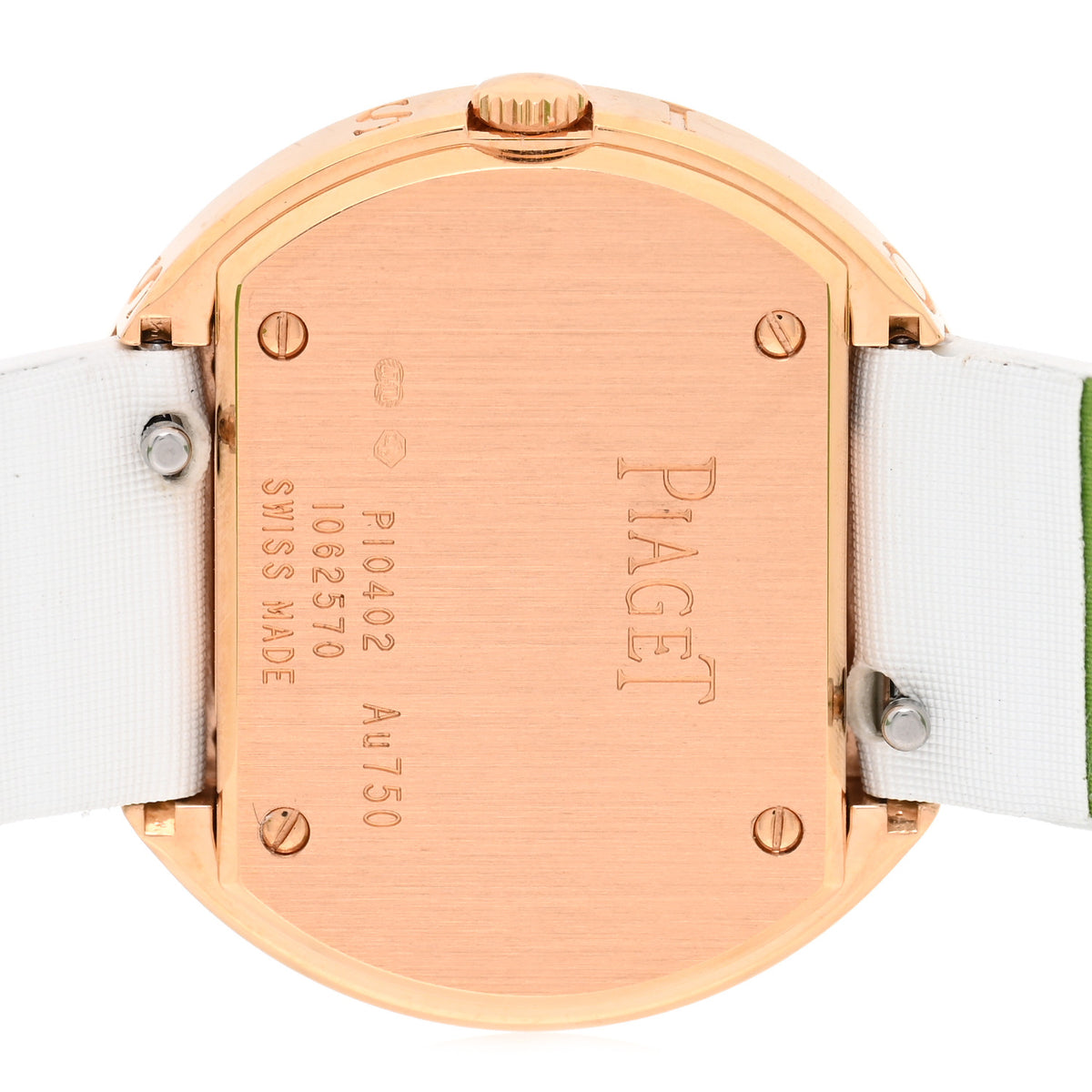 18K Rose Gold Satin Diamond 29mm Possession Quartz Watch White