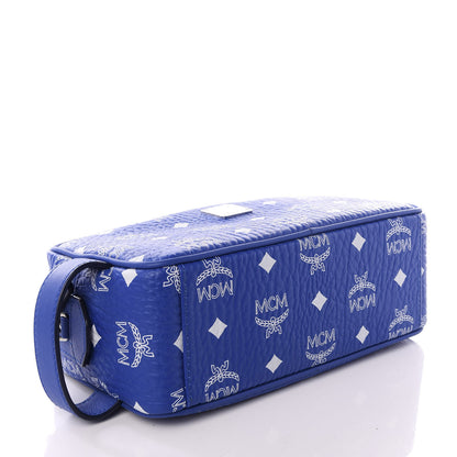 MCM Visetos Dopp Kit Crossbody Blue 3 of 8