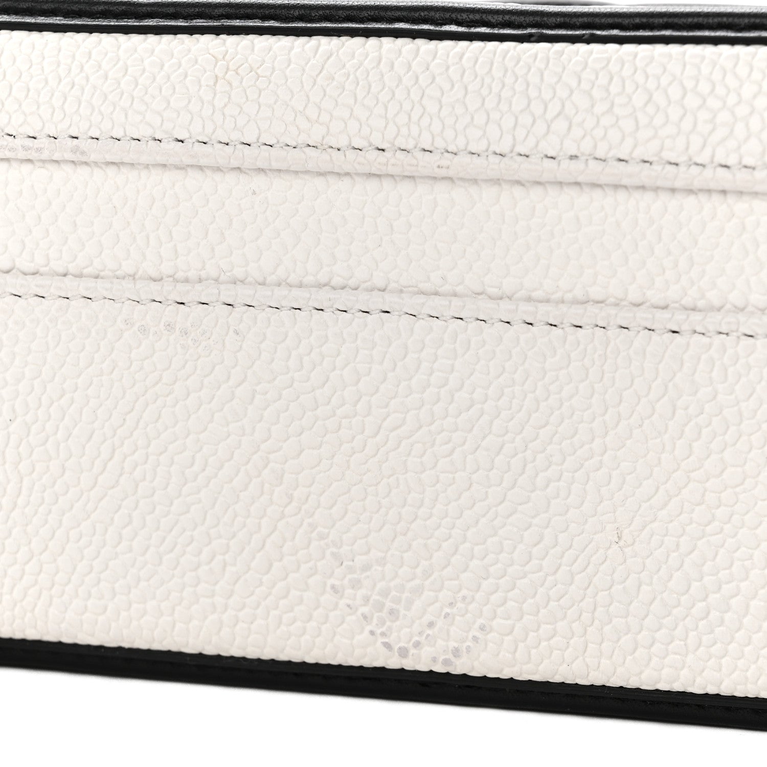 Chanel Caviar Quilted Medium CC Filigree Vanity Case White Black 11 of 11