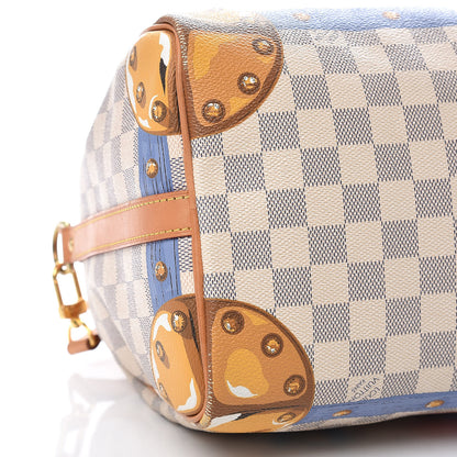 Louis Vuitton Damier Azur Summer Trunks Speedy Bandouliere 30 14 of 19