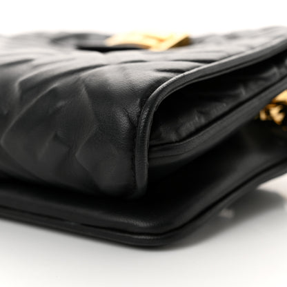 Fendi Nappa FF 1974 Diagonal Embossed Upside Down Belt Bag Black 11 of 12