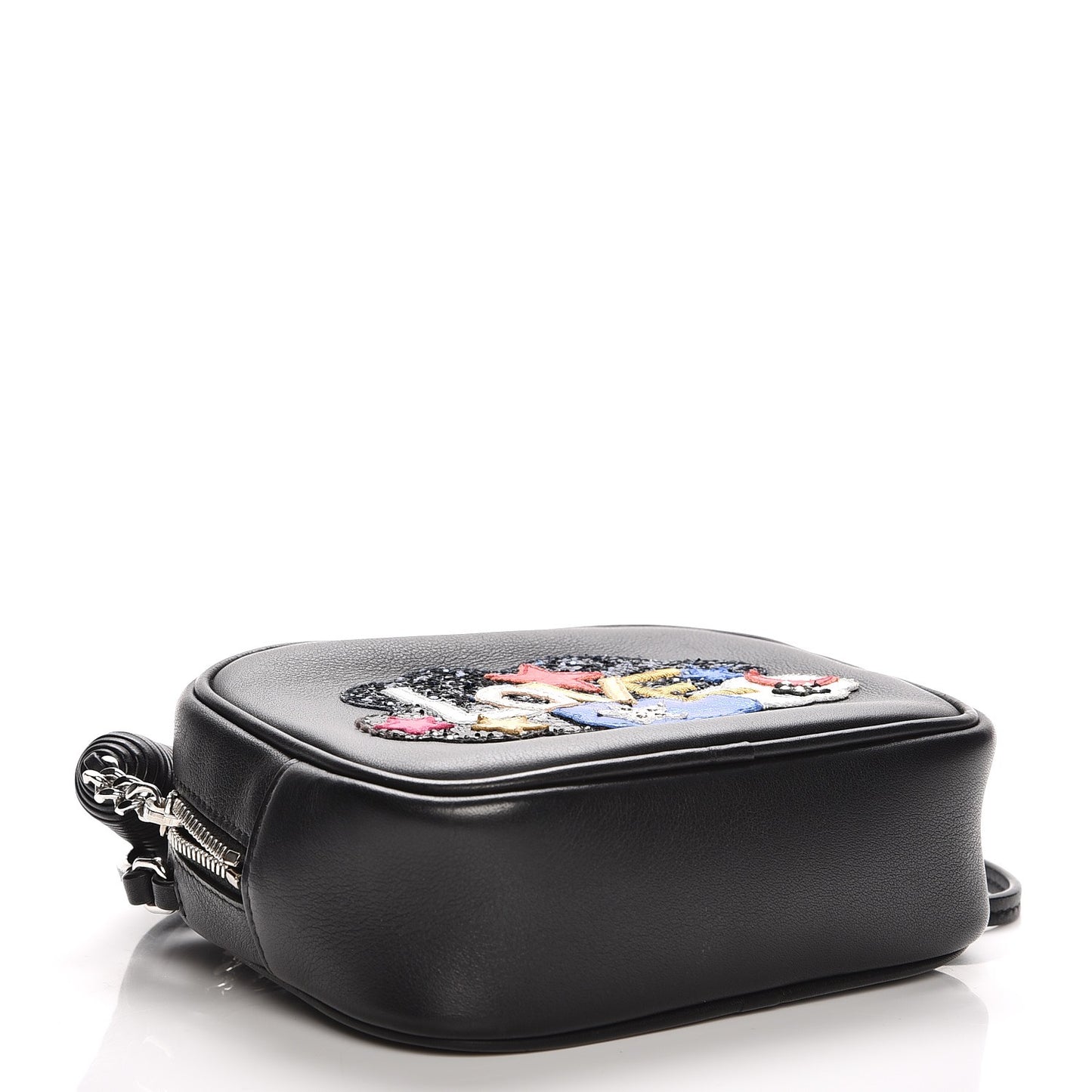 Calfskin Love Patchwork Blogger Bag Black
