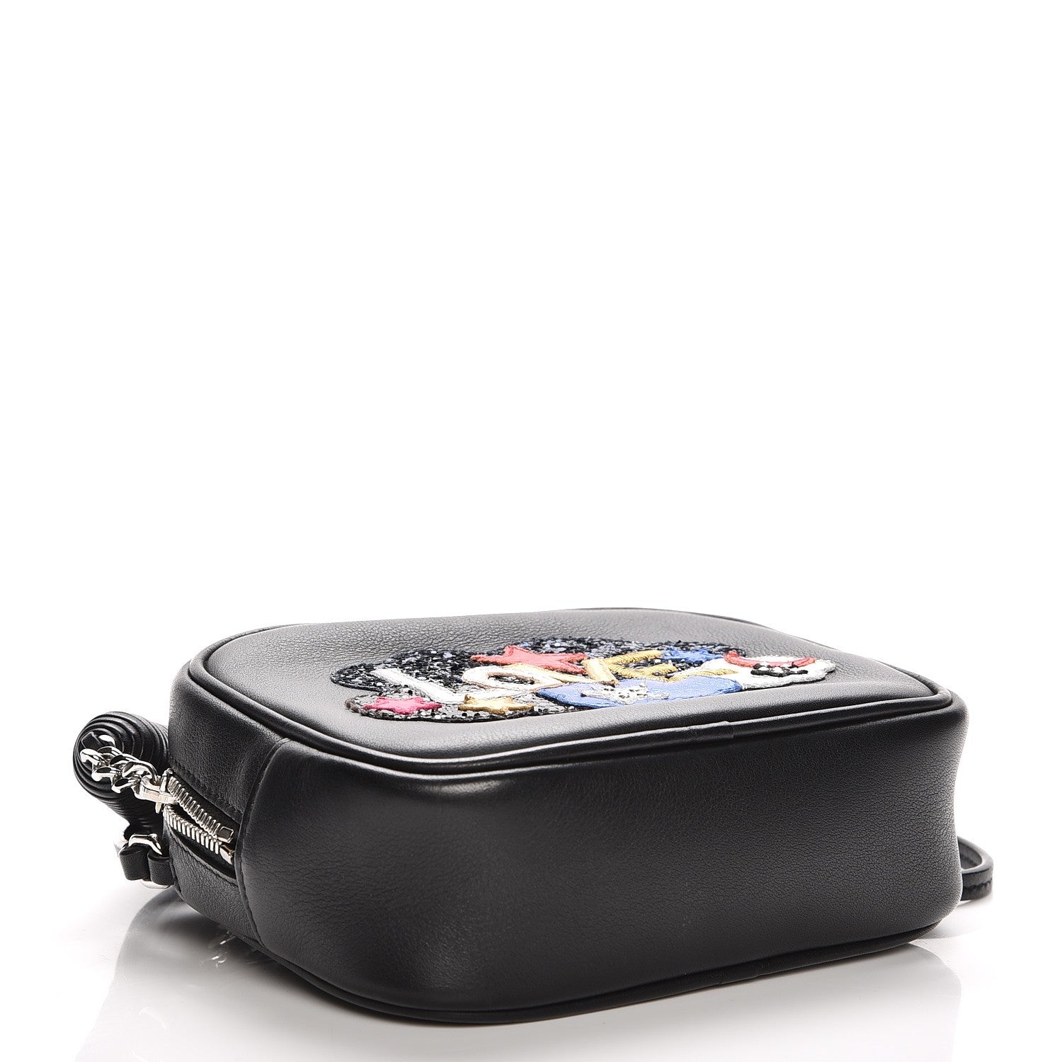 Saint Laurent Calfskin Love Patchwork Blogger Bag Black 4 of 7