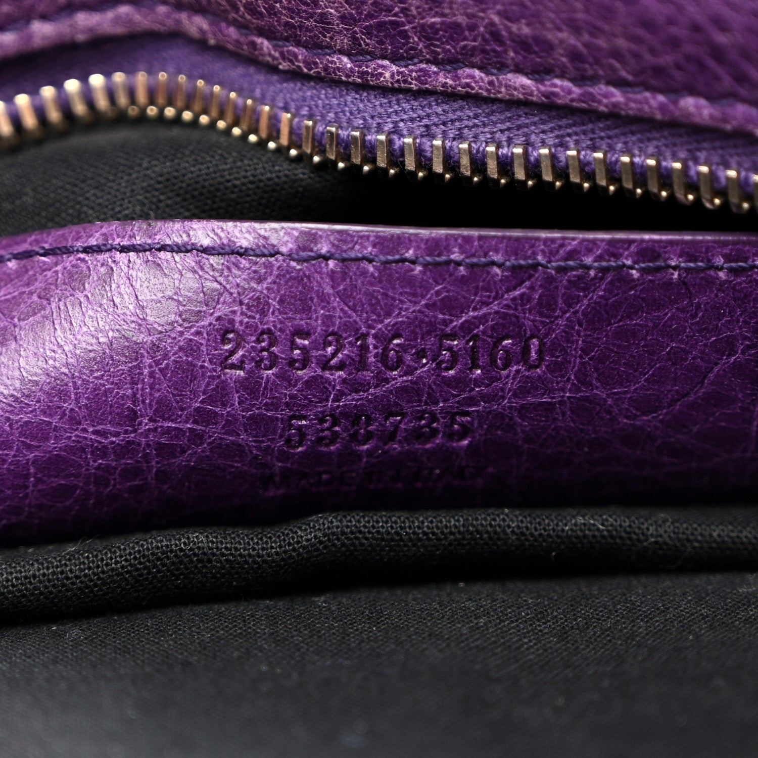 Balenciaga Agneau Classic Gold Hardware Velo Dark Violet 8 of 15