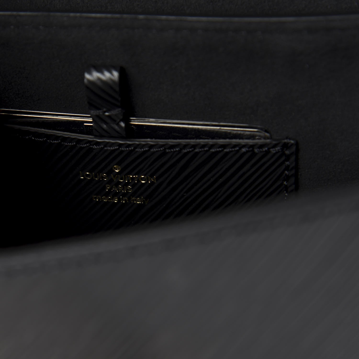 Louis Vuitton Epi Twist Top Handle Shoulder Bag MM Black 7 of 8